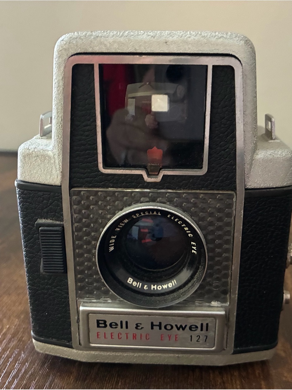 Bell & Howell Electric Eye 127 Camera — Black & Silver Vintage Style